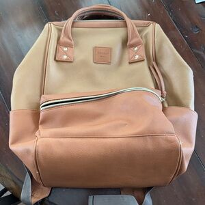 Kah&Kee Leather Backpack for Women and Men 16-inch Laptop Bag